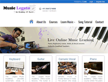 Tablet Screenshot of musiclegato.com